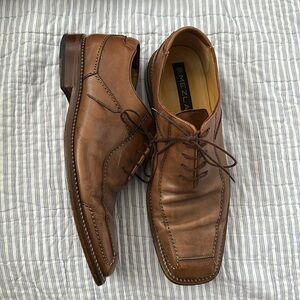 Italian Leather Oxford Dress Shoes Men’s 9 Vera Cuoio Parana handmade READ DESCR